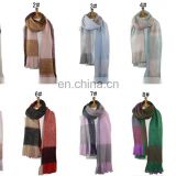20150609 winter new thick Scotland lattice lady's scarf pure colour butterflya005