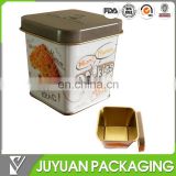 food grade tin container, airtight cookie tin can, tin can for cookie