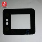 0.7mm Chemical Strengthened Cover Glass 4.3inch for Payment Terminal With Semi-transparent Black Color thumbnail-5