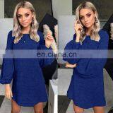 LAITE D2133 Autumn Women Casual Dresses Ladies Knitted Sweater Dresses Women Plus Size Dress thumbnail-7