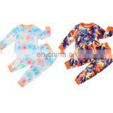 Kids Boys Girls Tie Dyeing Homewear Sleeping Shirt Pants Suit Tie-Dye Printed O-Neck Long Sleeve Tops Pants Sports 2-Piece Suits thumbnail-2