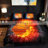 Wholesale Sports Ball 3d Printed Bedding Sheets Microfiber Duvet Cover Bed Sheet Set Bed Linen Pillowcases Bedding+set thumbnail-3
