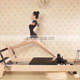 Topranking Reformer Bed For Yoga Museum And Home Exercise Machine White Wood Elina Balanced Fixing Core Of Body Pilates Reformer thumbnail-4