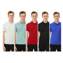 Custom T-Shirt With Front and Back Print Cotton Quick Drying Polo Neck T-shirt thumbnail-4