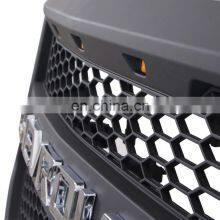 Pickup Truck Front Upper Grill W/O Side LED Lights Mesh Grille for Silverado 2016-2018 thumbnail-3