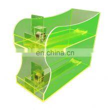 Acrylic Pusher Display Custom Clear Acrylic Snacks Dispenser