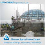 Steel Construction Space Frame Glass Dome Cover