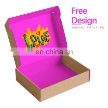 Free Sample Corrugated Mailer Shipping Paper Packaging Gift Cloth Box for Sweater Dress Custom Logo Cardboard Cartons Shoe Boxes