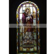 Chinese Manufacturer Customized Art Design Tiffany Stained Glass For Windows Wholesale Price Church Decoration Glass thumbnail-5