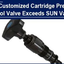 Two way function of hydraulic cartridge pressure control valve, AAK customized parts exceed SUN standard parts