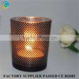 2016 Glass Candle Jar Gold Dot Home Decors Party Centerpieces