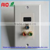 ICC Component RCA couple Audio/Video, High Definition Multimedia Interface Audio Video wall plate
