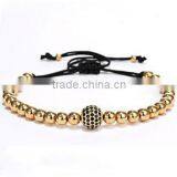 2016 New Fashion Popular Macrame Beads Bracelet With With TOP BEST PVD Plating thumbnail-1