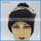 High Quality Custom Camo Pom-pom Beanie Manufacturers thumbnail-3