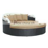 Garden Furniture Set Cheap Outdoor Patio Daybed Round Canopy Luxury Rattan Daybed thumbnail-3