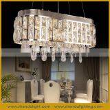 Big Square LED Crystal Short Chandelier With Clear k9 Crystal With Lighting Remote Control thumbnail-1