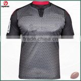 Short sleeve high quality 100% polyester rugby home shirt