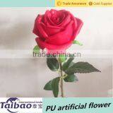 Hot Sell Single PU Rose Flower Real Touch Red Rose Flower thumbnail-1