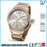 Build Your Watch Brand Easily Quartz Goldlis Watch Pearl Dial Big Case Diamond thumbnail-1