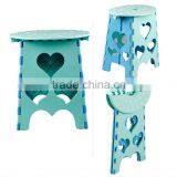 39cm Height Oval Shape Plastic Folding Stool Step Stool