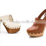 Wholesale Female Wood Soles High Heels thumbnail-4