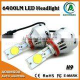 2015 Hot Selling Product 4th Generation 80W 6400LM H4 H7 H8 H9 Auto Led Headlight Kit 12V 24V