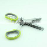 Stainless Steel 5 Blades Herb Shears With Cleaning Comb Cover thumbnail-6