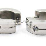 2016 Latest Fashion Jewelry Earrings C Shape 316L Stainless Steel Stud Earrings