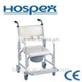 Height Adjustable Stainless Steel Commode Chair