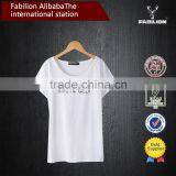 Summer Fashion Women's Clothing Collar Printing New Cotton of White t Shirt Women