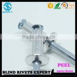 HOT SELLING OPEN END FACTORY RECESSED CROWN ALU/ST PEEL RIVETS thumbnail-6