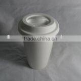 YF11005 Ceramic Travel Coffee Mug With Silicon Lid