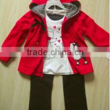 children's clothing set kids set clothes girls 3pc set hoodie inner top and pants 3pc sets baby wears