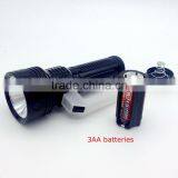 1W Powerful Led Reflector Search Flashlight Powered by 3AA Batteries thumbnail-2