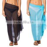 Customized Design Scarf Silk Screen Printting Plus Size Scarf Beach Wear Scarf thumbnail-1