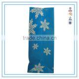 Handbags Wholesale China Blue Snowflake Printing Unique Paper Bag thumbnail-4