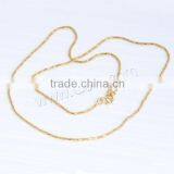 18K Gold Plated Brass Snake Necklace Chain thumbnail-1