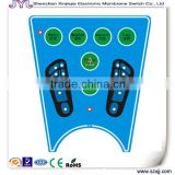 Foot massager machine membrane control panel