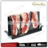 High Quality Non-Stick Black Coating BBQ Grill Bacon Rack thumbnail-1