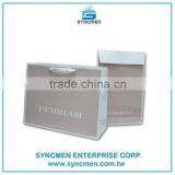 For Clothing With Printing Logo Customized White Kraft Paper Shopping Bags thumbnail-2