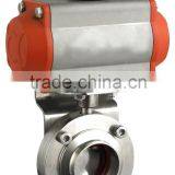SS 316L Stainless Steel Hygienic Electric Butterfly Valve thumbnail-2