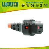 IEC 320 C13 LOCKABLE ASSEMBLE PLUG