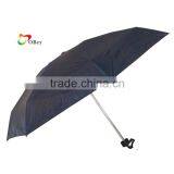 Navy Color 7 Ribs 5 Fold Windproof Parasol Umbrella