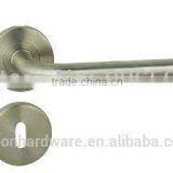Modern L Shape Stainless Steel Door Handle With Escutcheon 16mm thumbnail-1