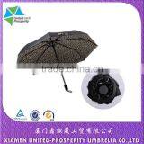 21" Black Design Inner Printing Promotional Folding Umbrella