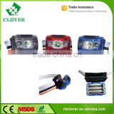 ABS material 120-150 meters irradiation range powerful 3W CREE led headlamp