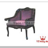 restaurant furniture type wood and fabric material purple color dining chairs for sale