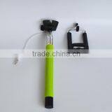 2015 Hot Products Factory Wholesale Selfie Stick for Mobile Phone Camera Extendable Colorful Selfie Stick With Cable thumbnail-4