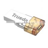 TRUSDA 2016 Hot selling Dual USB Port otg usb flash drive for iphone usb flash drive for mobile and laptop