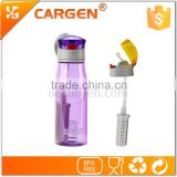 BPA free private label plastic carbon filter water bottle